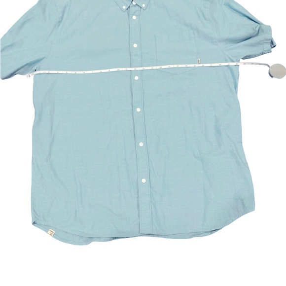Vans‎ men’s XXL 100% Cotton Blue short sleeve button down - Picture 2 of 6